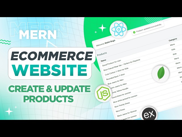 Day 15 | MERN Stack eCommerce Website | Create, Update & Delete Products  | PHP Tech Life Hindi