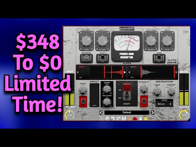 This $348 Plugin Is FREE Right Now For A Limited Time! - Power Grid Disruptor By Korneff Audio