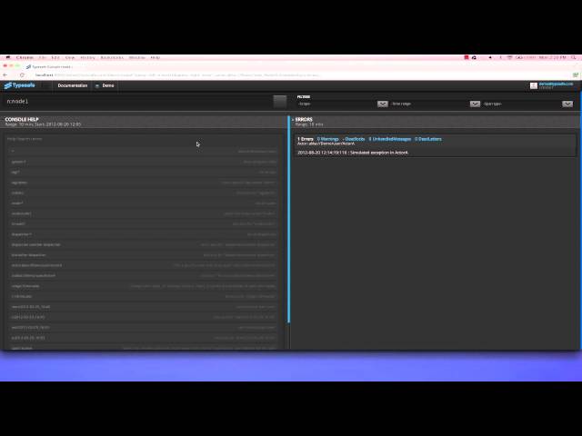 Typesafe Console Overview