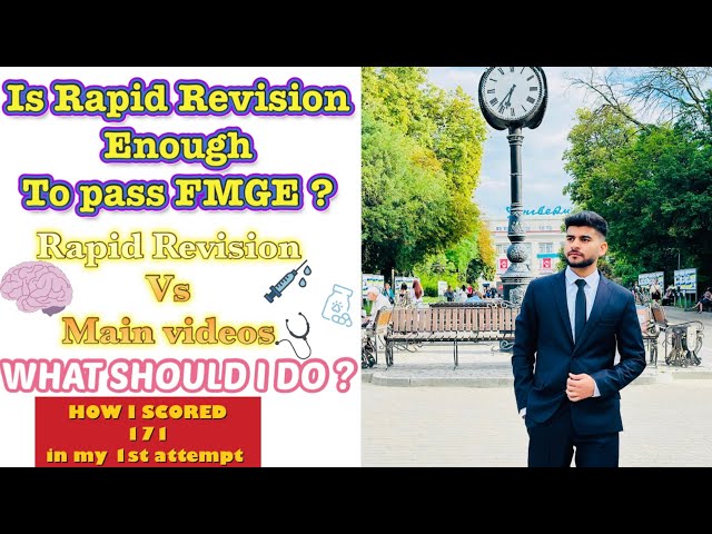 Is rapid revision enough to pass FMGE? | Rapid revision vs main videos | How to pass fmge exam