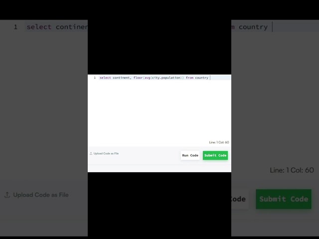 Average Population of Each Continent - HackerRank SQL #hackerrank #coding