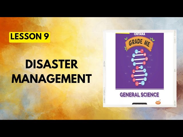 STD 8th|Science|Lesson 9|Disaster Management|Chetana Grade Me  Science Questions Answers 