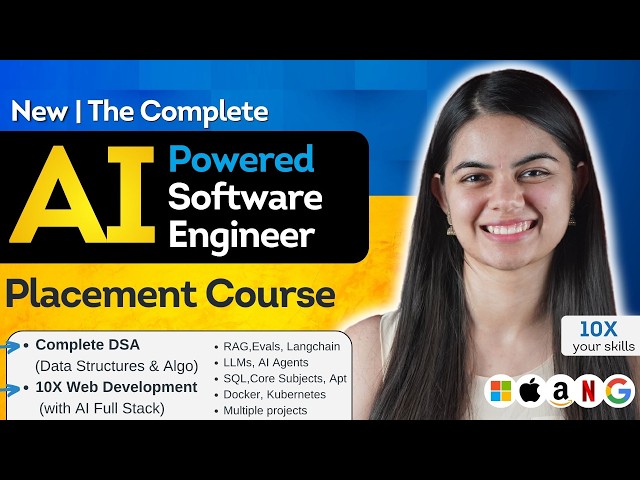 Complete Placement Preparation:  AI Full Stack Web Development + DSA + Aptitude | New SigmaX 🚀