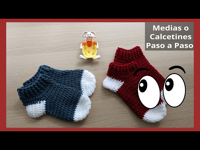 "Cómo hacer medias o calcetines en crochet Paso a Paso"