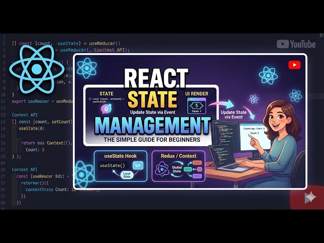 State Management | React JS Tutorial for Beginners: Learn React State Management in Video!