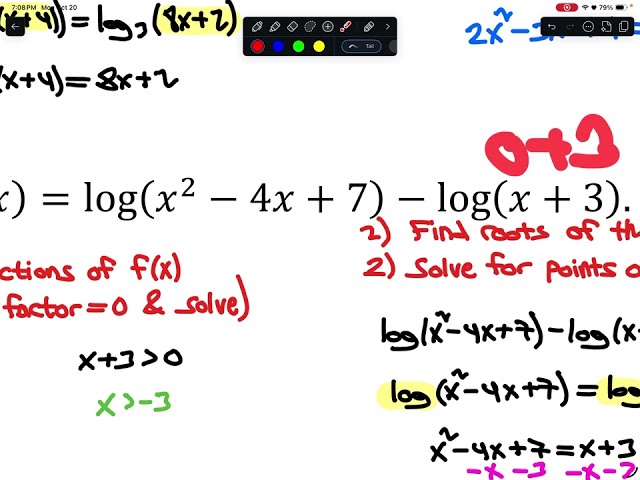 Solving Logarithmic Inequalities (AP Precal)