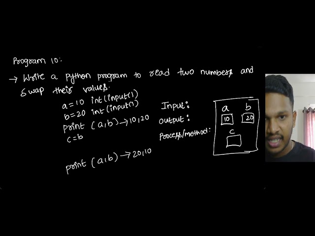 P10 Swap two numbers | #python #series