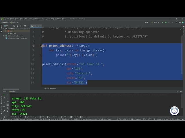 21 - args & kwargs python