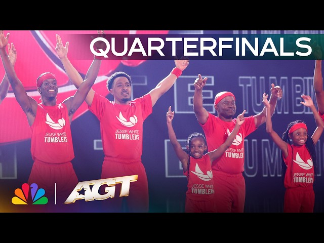 Jesse White Tumbling Team Brings the HEAT With 92-Year-Old Jesse White | Quarterfinals | AGT 2026