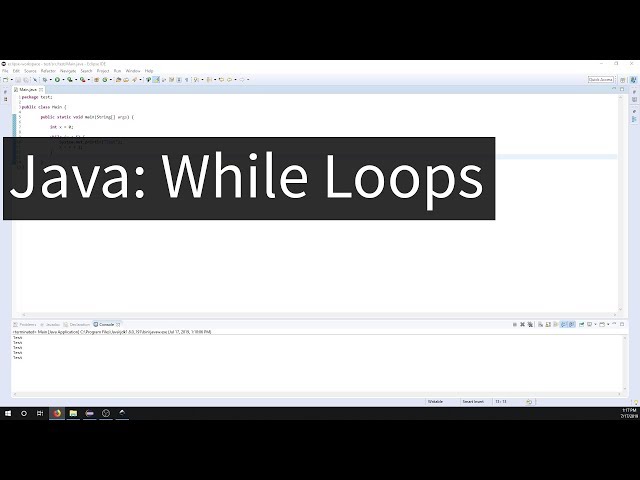 Java: While Loops
