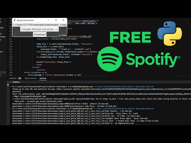 How to Get Free Spotify with Python!