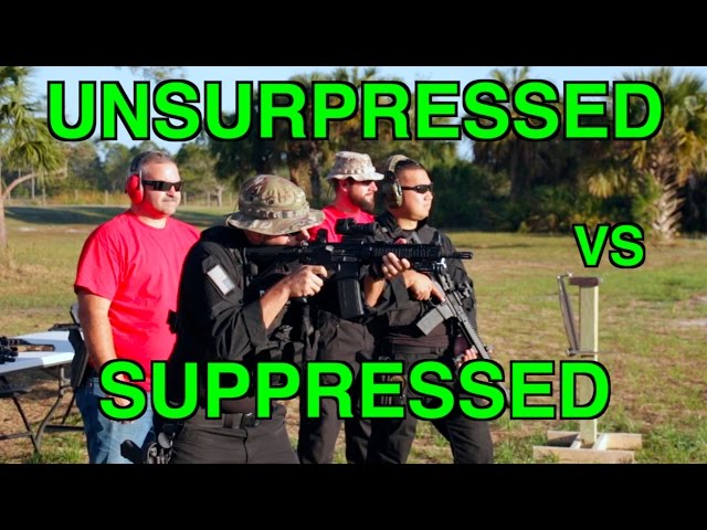 AR-15 Unsuppressed VS Suppressed  |  Sound Comparison