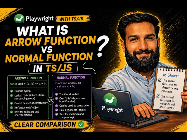 13. What is Arrow function vs Normal function in TS/JS? in Hindi