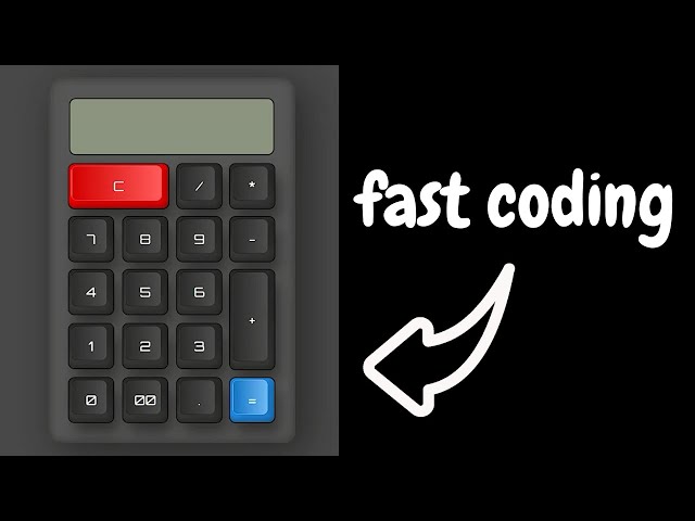 Calculator App fast coding - ASMR