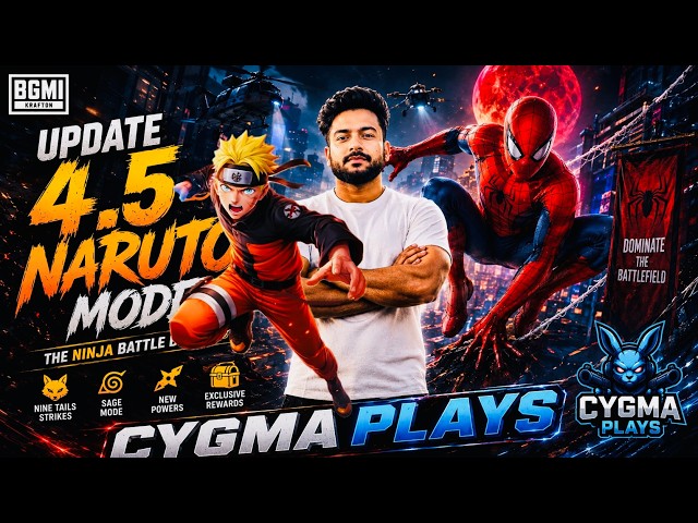 🛑BGMI New Update 4.5 SpiderMan Vs Naruto | Road to 100 Sub Gameplay  #bgmi  #live  #viral  #trending