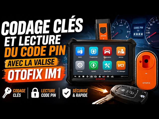Key programming and PIN code reading with the OTOFIX IM1 diagnostic tool