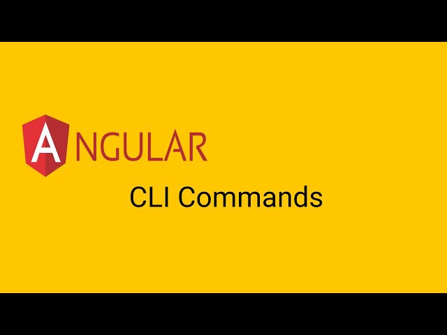 Angular Cli Commands-Basics