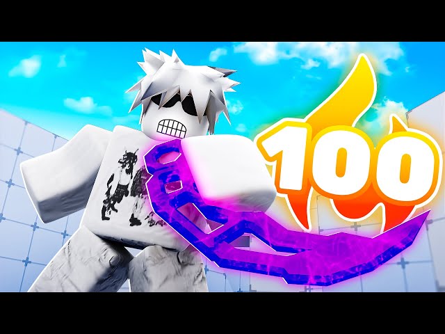 Can I Get A 100 STREAK Using KNIFE ONLY?! (Roblox Rivals)