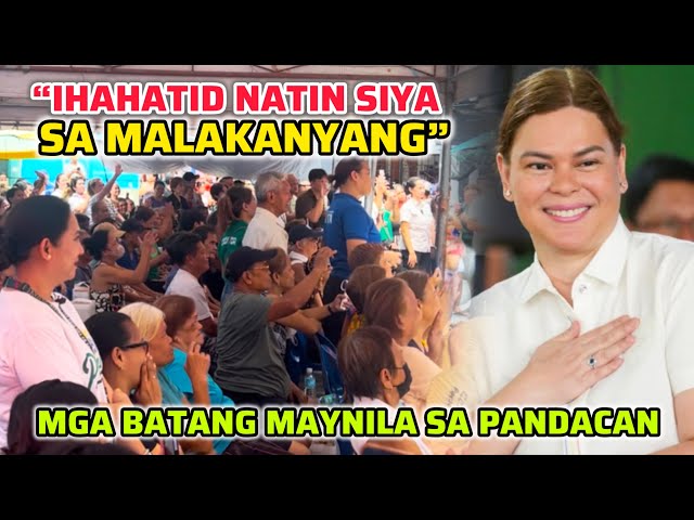 MGA BATANG MAYNILA IHAHATID SI INDAY SA MALAKANYANG!