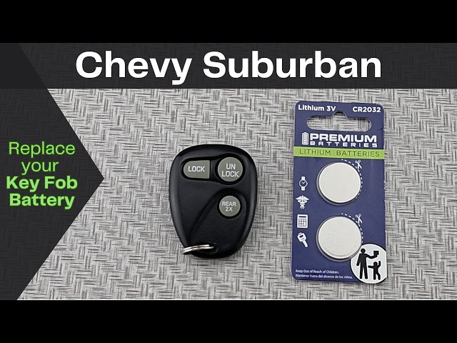 How to DIY Replace or Change a 1997 - 1999 Chevy Suburban Key Fob Battery Remote