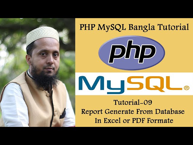 PHP MySQL Bangla Tutorial 09 : Report Generate From Database In Excel PDF Formate