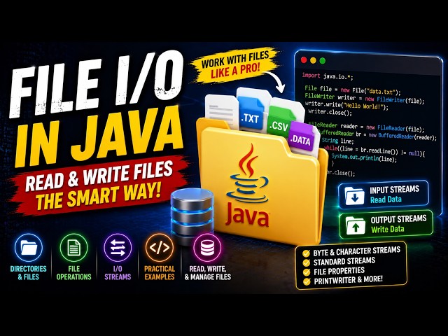 Java File I/O Tutorial for Beginners | Read & Write Files Using Java