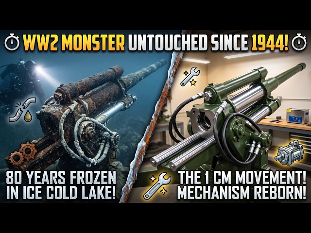 Restoring a WW2 Cannon Sunken in an Ice-Cold Lake (With CGI X-Ray)