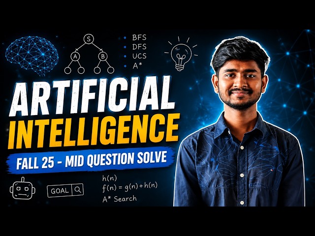 AI Fall 25 Mid Question Solve | Artificial Intelligence | UIU