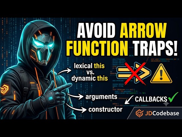 JavaScript Arrow Functions - Interview QA | Syntax • Implicit Return • this • Interview Traps