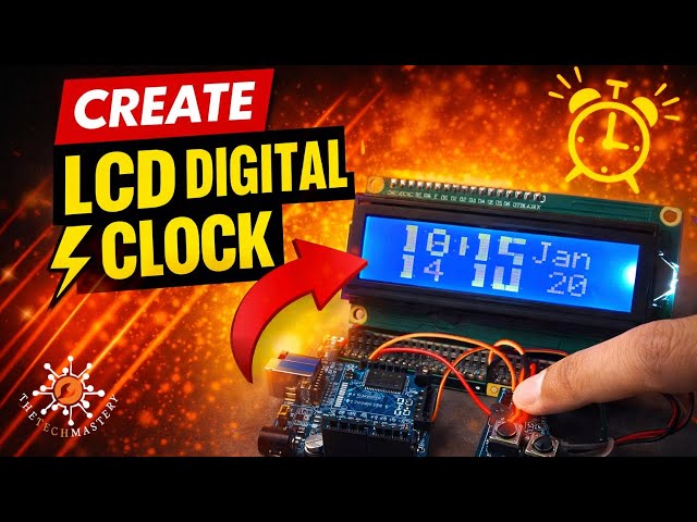 How to Make LCD 1602 Digital Clock | Arduino Project