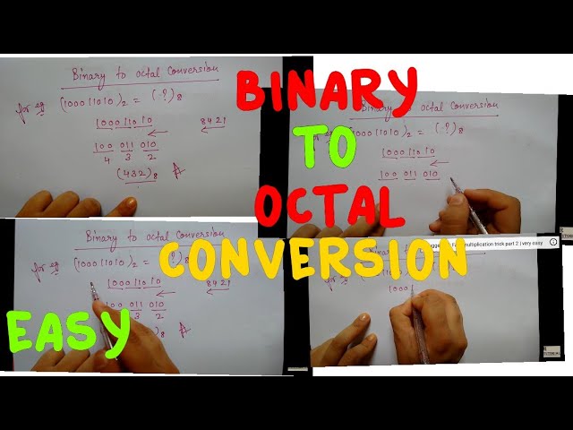Binary to octal conversion