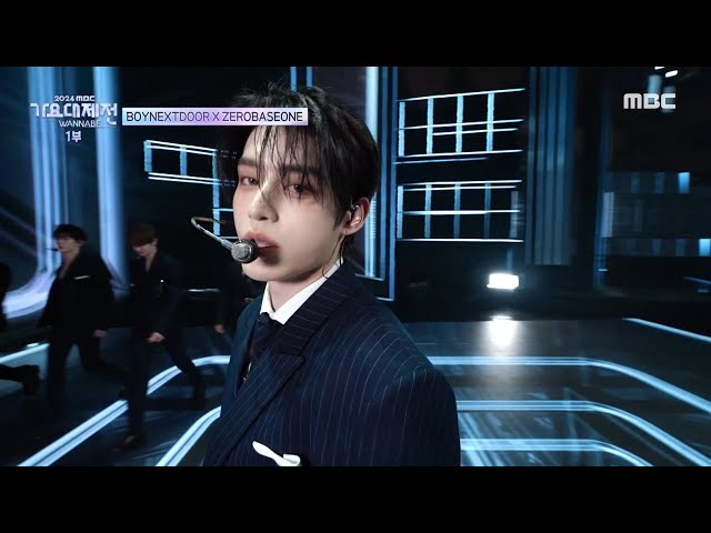 [2024 MBC 가요대제전] BOYNEXTDOOR X ZEROBASEONE - Mr.Mr. + PLAYING WITH FIRE + No.1, MBC 250129 방송