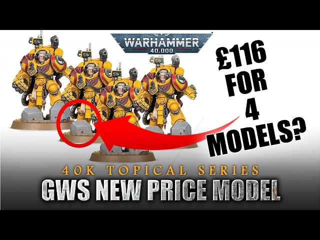 GAMES WORKSHOP'S New Pricing Model? 116GBP For 4 Models? + Imperial Fists Update Warhammer 40K