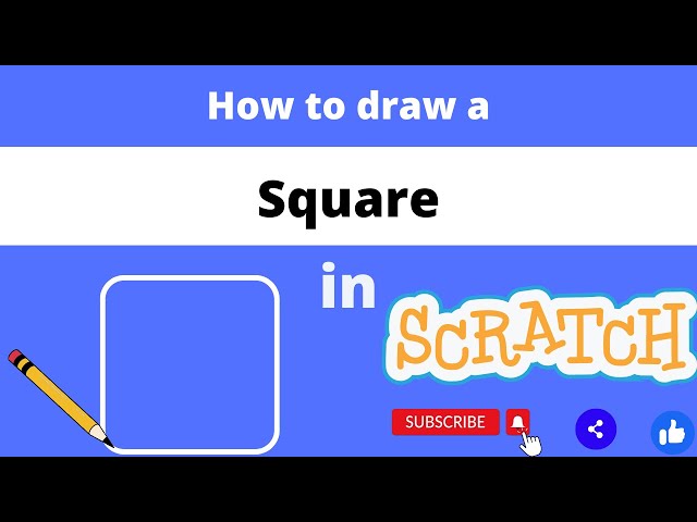 How to draw a square in Scratch | Coding is Amazing (CIA) | CIA coder| Scratch | tutorial