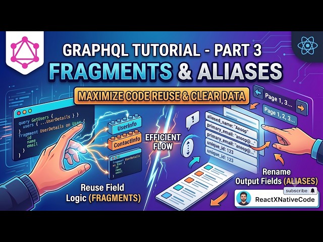 GraphQL Tutorial in Hindi | Fragment | Aliases | Part 3 | React Native
