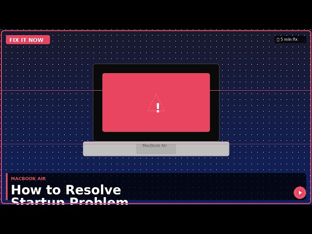 How to resolve MacBook Air startup problem