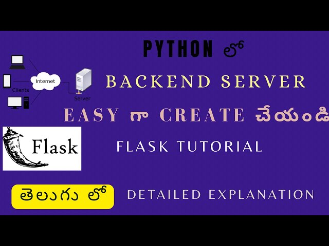 Python Backend Server Using Flask in Telugu