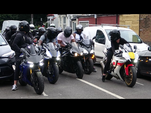 SUPERBIKES in LONDON SOUNDS & ACCELERATION 2026.Yamaha R1M,BMW S1000RR