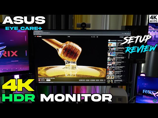 Great 4K HDR MONITOR That's Affordable 🔥 Asus Eye Care + 4K HDR10 16:9 REVIEW