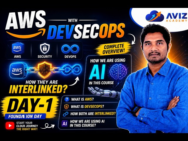 Day-1 | AWS DevSecOps Crash Course from Scratch English | Aviz Academy