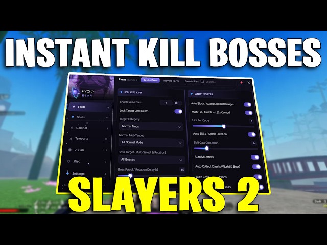 Slayers 2 Script – NO KEY, Instant Kill Bosses, Auto Farm, Auto Parry | Roblox