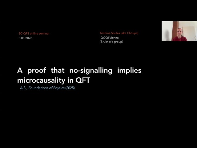 Antoine Soulas (Choups)—A proof that no-signalling implies microcausality in quantum field theory