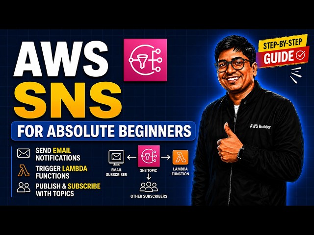 🚀 AWS SNS for Absolute Beginners (2026) | Send Email & Trigger Lambda Functions