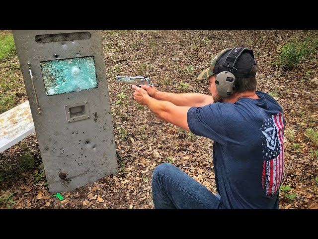 Armored Bank Truck Door VS Bullets!!! DEMO RANCH