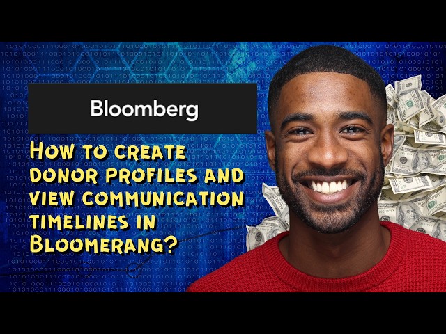 How to create donor profiles and view communication timelines in Bloomerang?