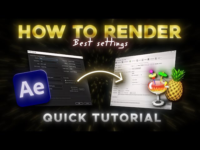How to Render in After Effects (Best Export Settings + HandBrake Compression Tutorial)