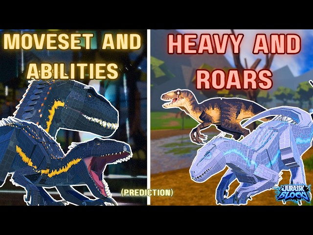 *INDORAPTOR* MOVESET, HEAVY AND ROAR PREDICTIONS! | Jurassic Blocky