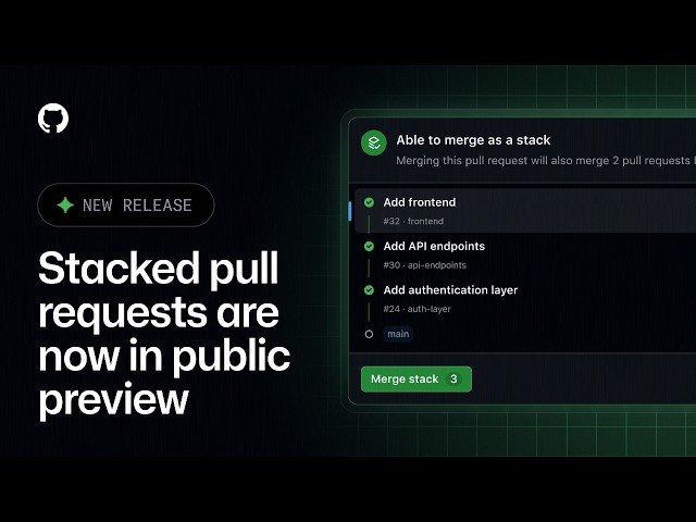 Stacked PRs are LIVE on GitHub! | Rubber Duck Thursdays