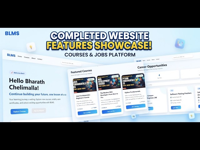 I Built a Complete LMS Website | React + Flask Full Stack Project (2026)