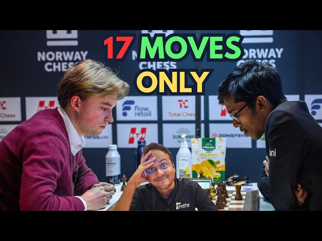 Praggnanandhaa's stunning victory against Vincent Keymer in just 17 moves